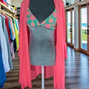 Lilypad Coral Swim cover up size Medium NWT